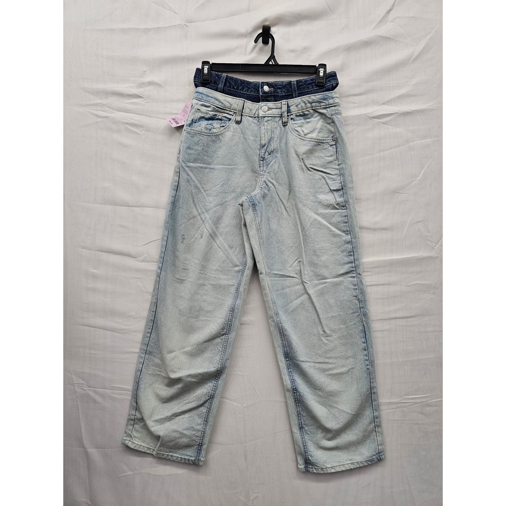 Wild‎ Fable Womens Relaxed Straight Jeans Blue Cotton Blend Casual Size 10/31